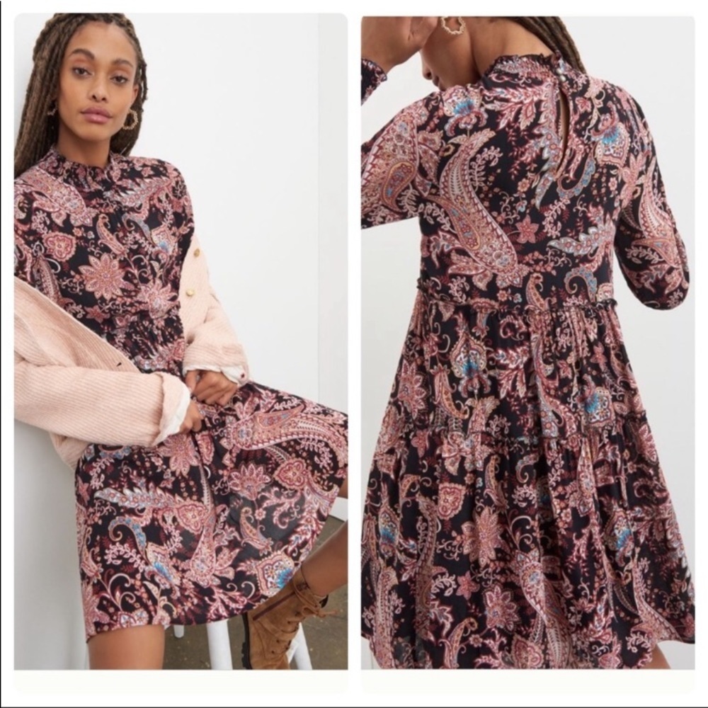 NWT Anthropologie Cady Tiered Tunic Dress L or XL